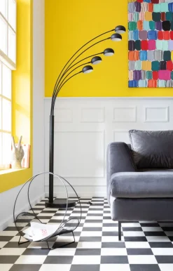 KARE Design Lattiavalaisimet*Five Fingers Lattiavalaisin, Matta Musta