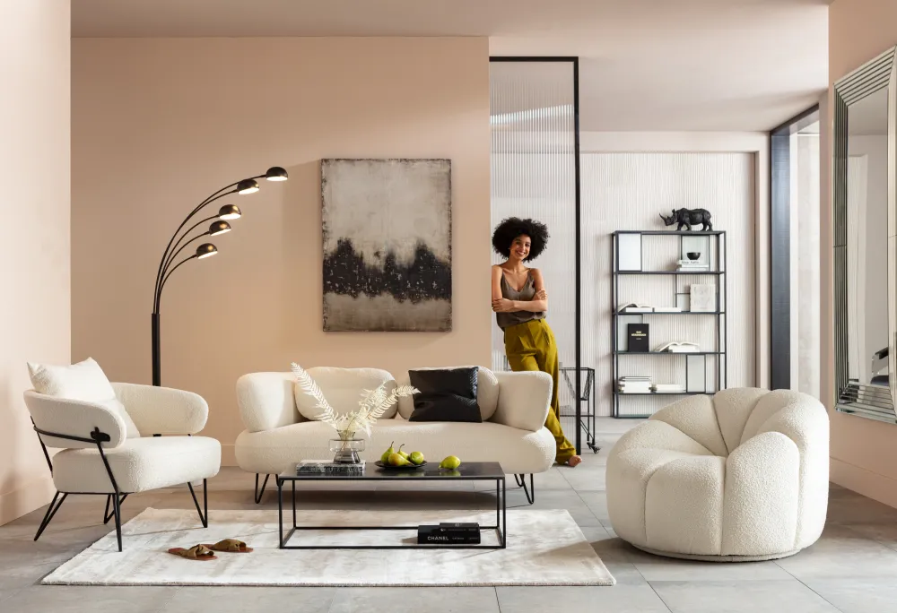 KARE Design Lattiavalaisimet*Five Fingers Lattiavalaisin, Matta Musta