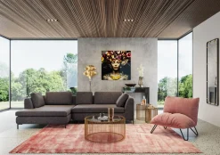 KARE Design Taulut*Flower Art Lady Lasitaulu 80x80cm