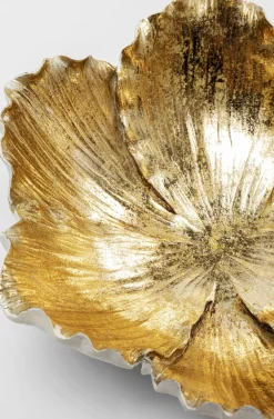 KARE Design Kulhot*Flower Bloom Deco Kulho, Kerma/kulta Ø25cm