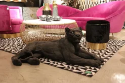 KARE Design Kulhot*Flower Bloom Deco Kulho, Musta/kulta Ø20cm