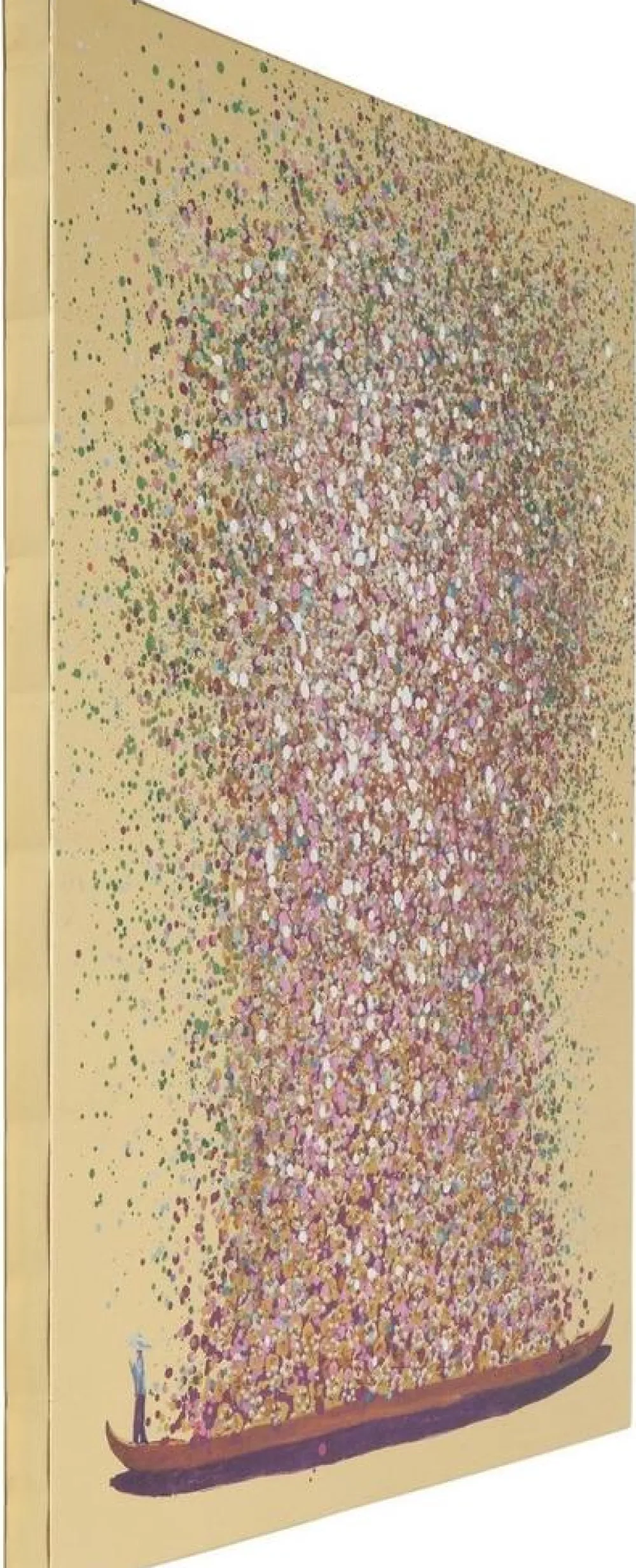 KARE Design Olohuone*Flower Boat Taulu Kulta/pinkki 120x160cm