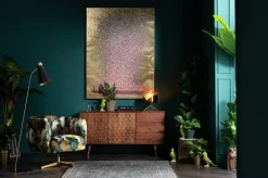 KARE Design Olohuone*Flower Boat Taulu Kulta/pinkki 120x160cm