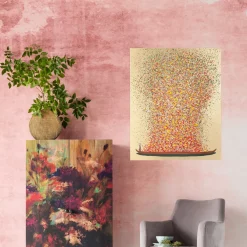 KARE Design Taulut|Olohuone*Flower Boat Taulu Kulta/punainen 80x100cm