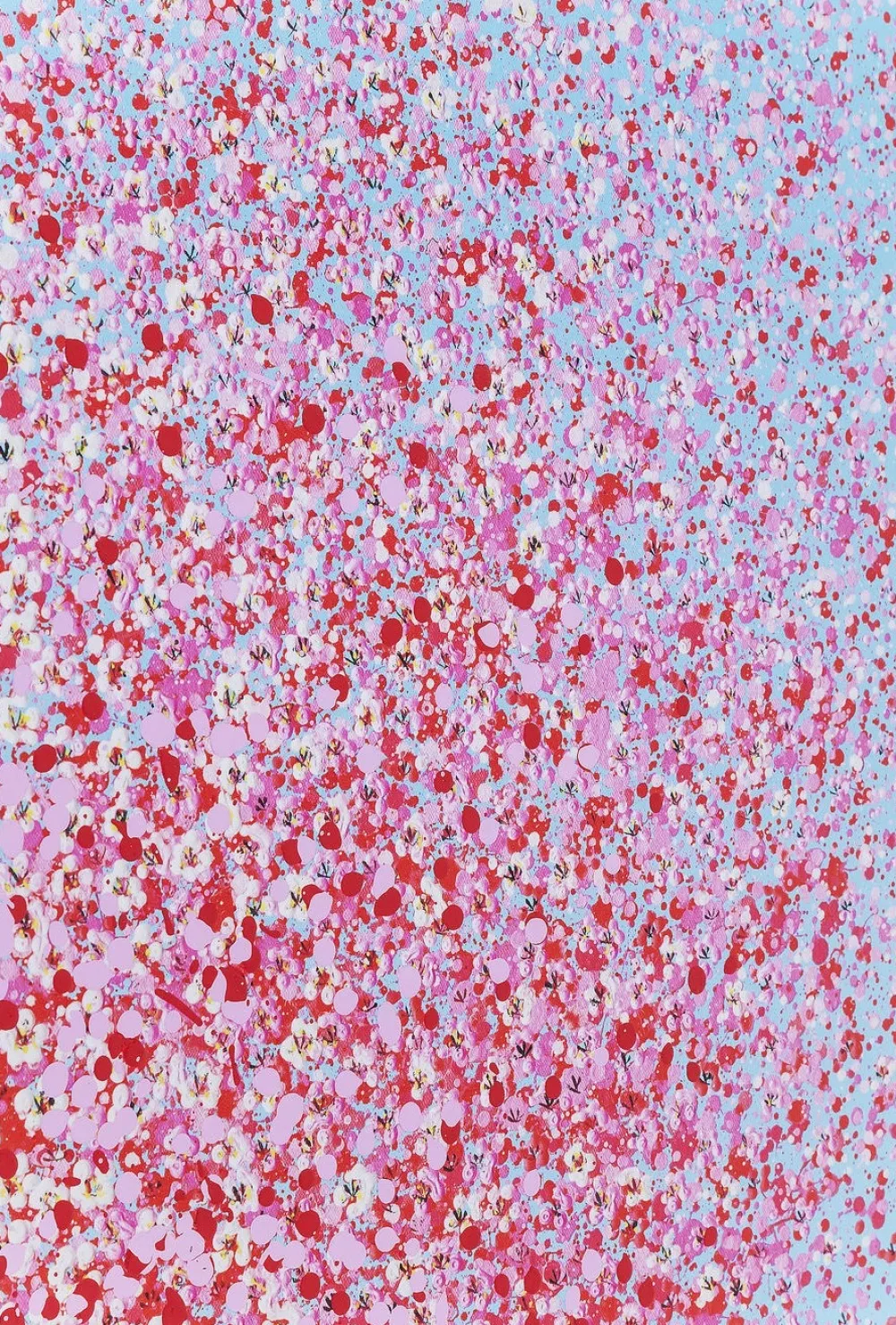 KARE Design Taulut|Olohuone*Flower Boat Taulu, Sininen-pinkki 80x100cm