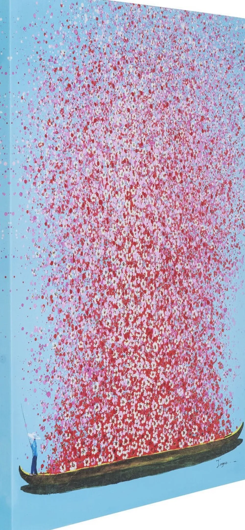 KARE Design Taulut|Olohuone*Flower Boat Taulu, Sininen-pinkki 80x100cm