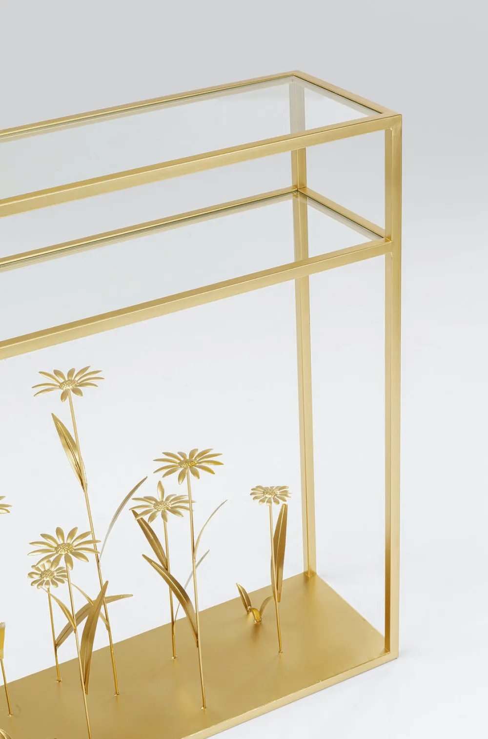 KARE Design Konsolipöydät Ja Sivupöydät*Flower Meadow Konsolipöytä, Kulta 100cm