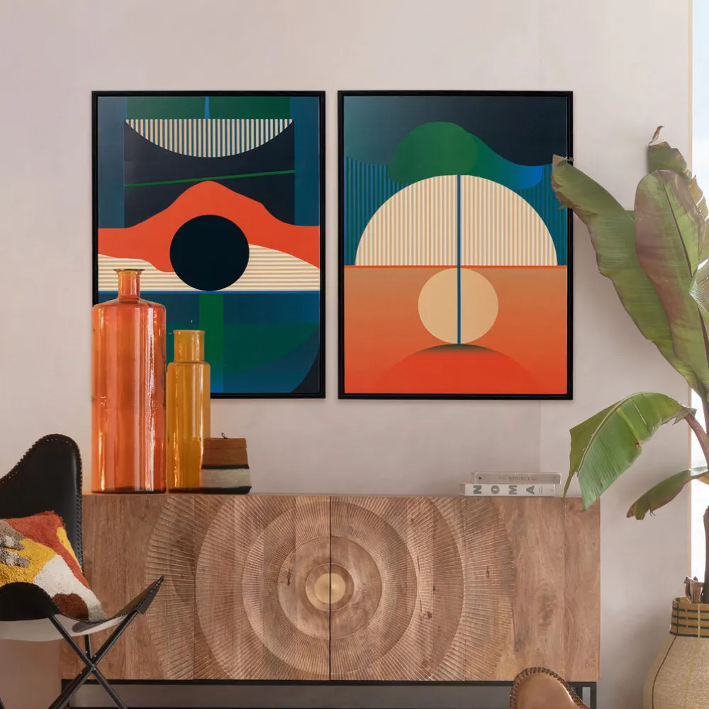 KARE Design Taulut|Olohuone*Framed Picture Sunset 75x100cm