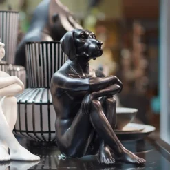 KARE Design Koriste-Esineet*Gangster Dog Koira Koriste-esine, Musta