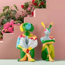 KARE Design Jalalliset Koriste-Esineet*Gangster Dog Koira Koriste-esine Värikäs 80cm