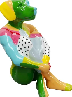 KARE Design Jalalliset Koriste-Esineet*Gangster Dog Koira Koriste-esine Värikäs 80cm