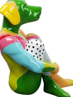 KARE Design Jalalliset Koriste-Esineet*Gangster Dog Koira Koriste-esine Värikäs 80cm