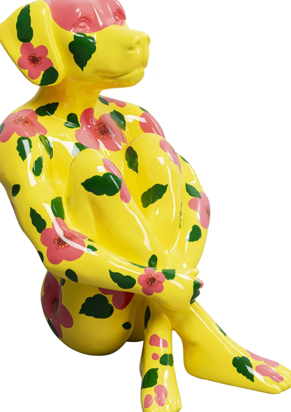 KARE Design Jalalliset Koriste-Esineet*Gangster Dog Koira Koriste-esine Keltainen 80cm