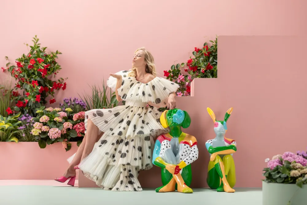 KARE Design Jalalliset Koriste-Esineet*Gangster Rabbit Jänis Koriste-esine Värikäs 80cm