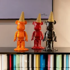 KARE Design Koriste-Esineet*Gelato Bear Jäätelö Karhu Koriste-esine, Musta 40cm