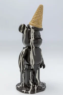 KARE Design Koriste-Esineet*Gelato Bear Jäätelö Karhu Koriste-esine, Musta 40cm