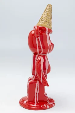 KARE Design Koriste-Esineet*Gelato Bear Jäätelö Karhu Koriste-esine, Punainen 40cm