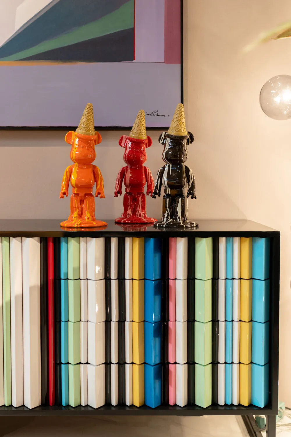 KARE Design Koriste-Esineet*Gelato Bear Jäätelö Karhu Koriste-esine, Punainen 40cm