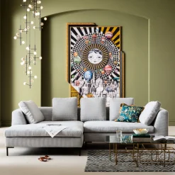 KARE Design Kulmasohvat*Gianni Cord Kulmasohva, Harmaa, Vasen