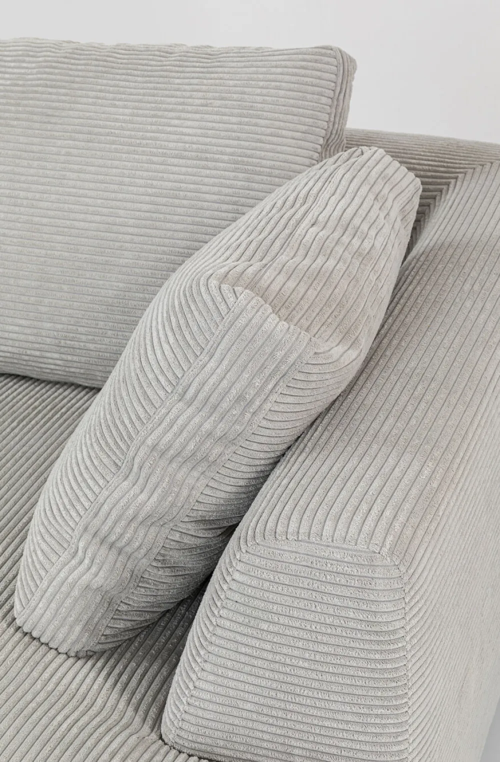 KARE Design Kulmasohvat*Gianni Cord Kulmasohva, Harmaa, Oikea