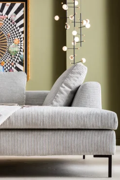 KARE Design Kulmasohvat*Gianni Cord Kulmasohva, Harmaa, Oikea