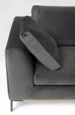 KARE Design Olohuone|Kulmasohvat*Gianni Small Kulmasohva - Samettia, Harmaa, Oikea