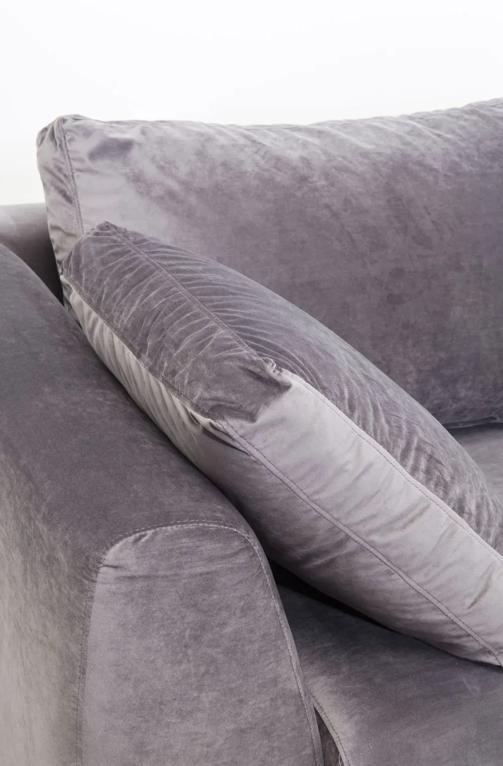 KARE Design Kulmasohvat*Gianni Velvet Kulmasohva - Harmaa, Musta, Oikea