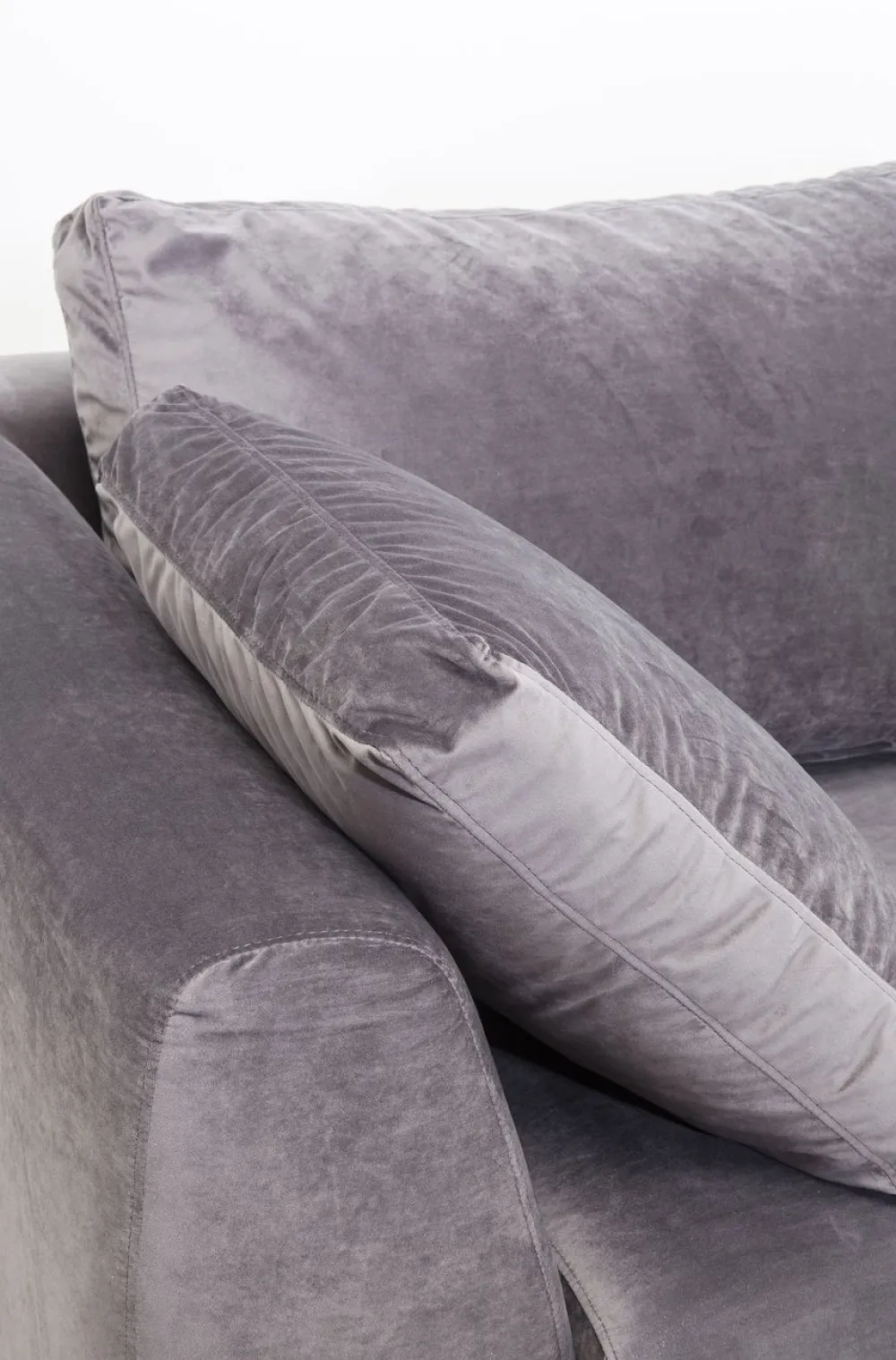 KARE Design Kulmasohvat*Gianni Velvet Kulmasohva - Harmaa, Musta, Vasen