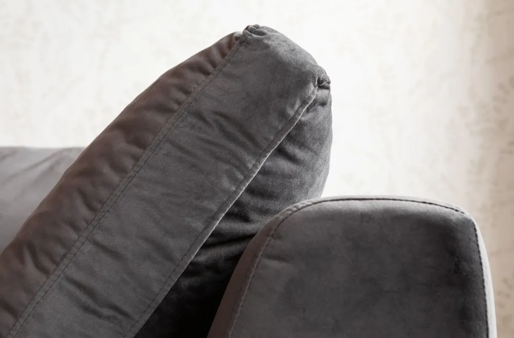 KARE Design Kulmasohvat*Gianni Velvet Kulmasohva - Harmaa, Musta, Vasen