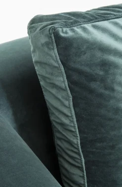 KARE Design Olohuone|Kulmasohvat*Gianni Velvet Kulmasohva - Tummanvihreä, Musta, Oikea