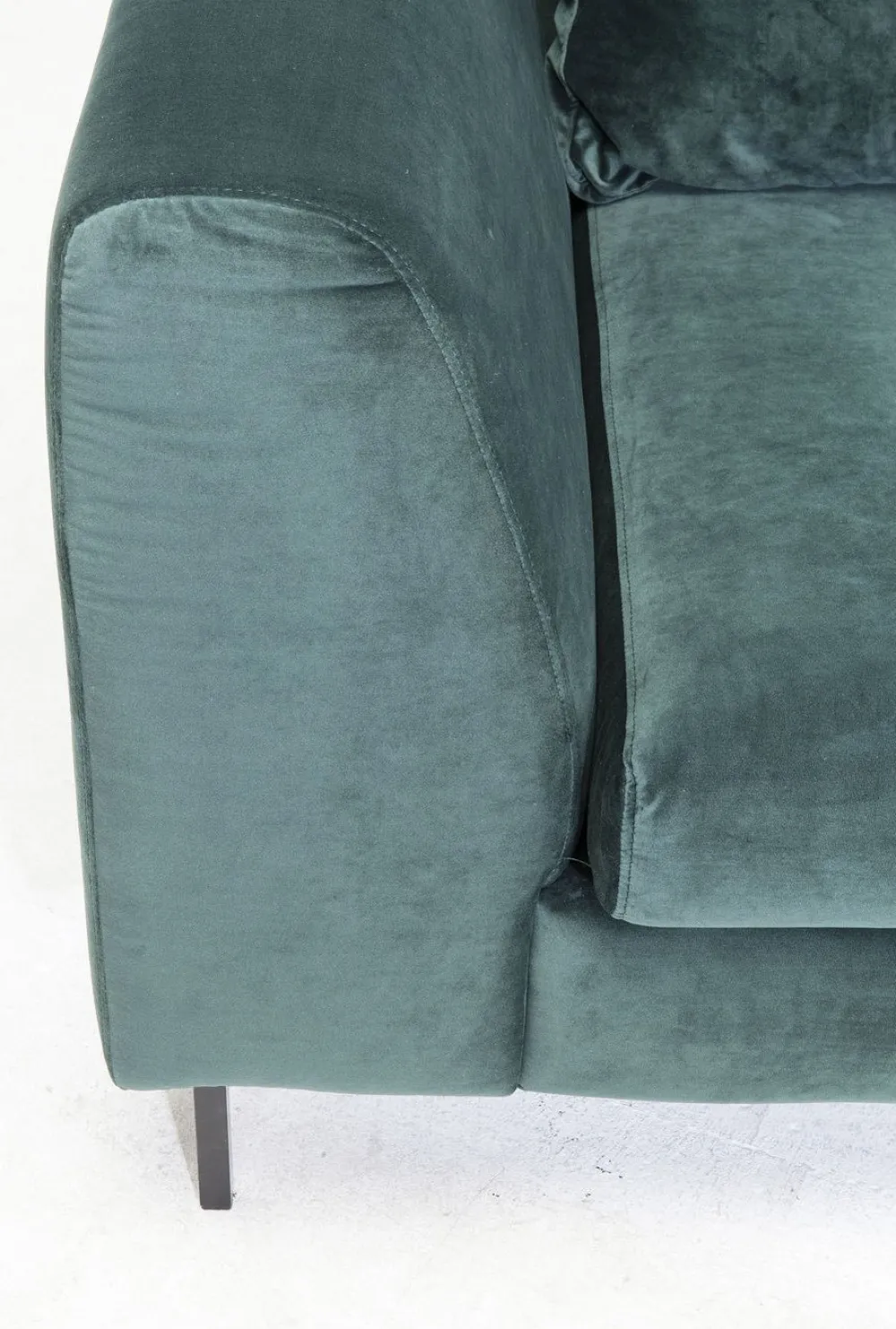 KARE Design Kulmasohvat*Gianni Velvet Kulmasohva - Tummanvihreä/musta, Vasen