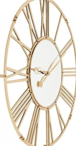KARE Design Kellot*Giant Seinäkello, Kulta Ø120cm