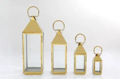 KARE Design Lyhdyt*Giardino Lyhty, Kulta (4/Setti)