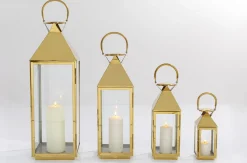 KARE Design Lyhdyt*Giardino Lyhty, Kulta (4/Setti)