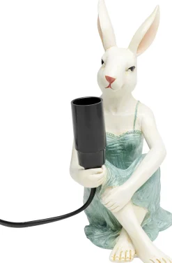 KARE Design Pöytävalaisimet*Girl Rabbit Tyttö Kani, Pupu Pöytävalaisin 21cm