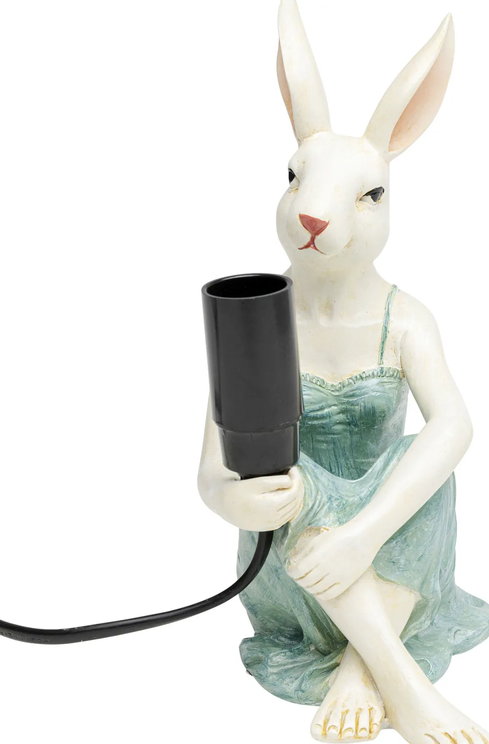 KARE Design Pöytävalaisimet*Girl Rabbit Tyttö Kani, Pupu Pöytävalaisin 21cm