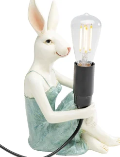 KARE Design Pöytävalaisimet*Girl Rabbit Tyttö Kani, Pupu Pöytävalaisin 21cm