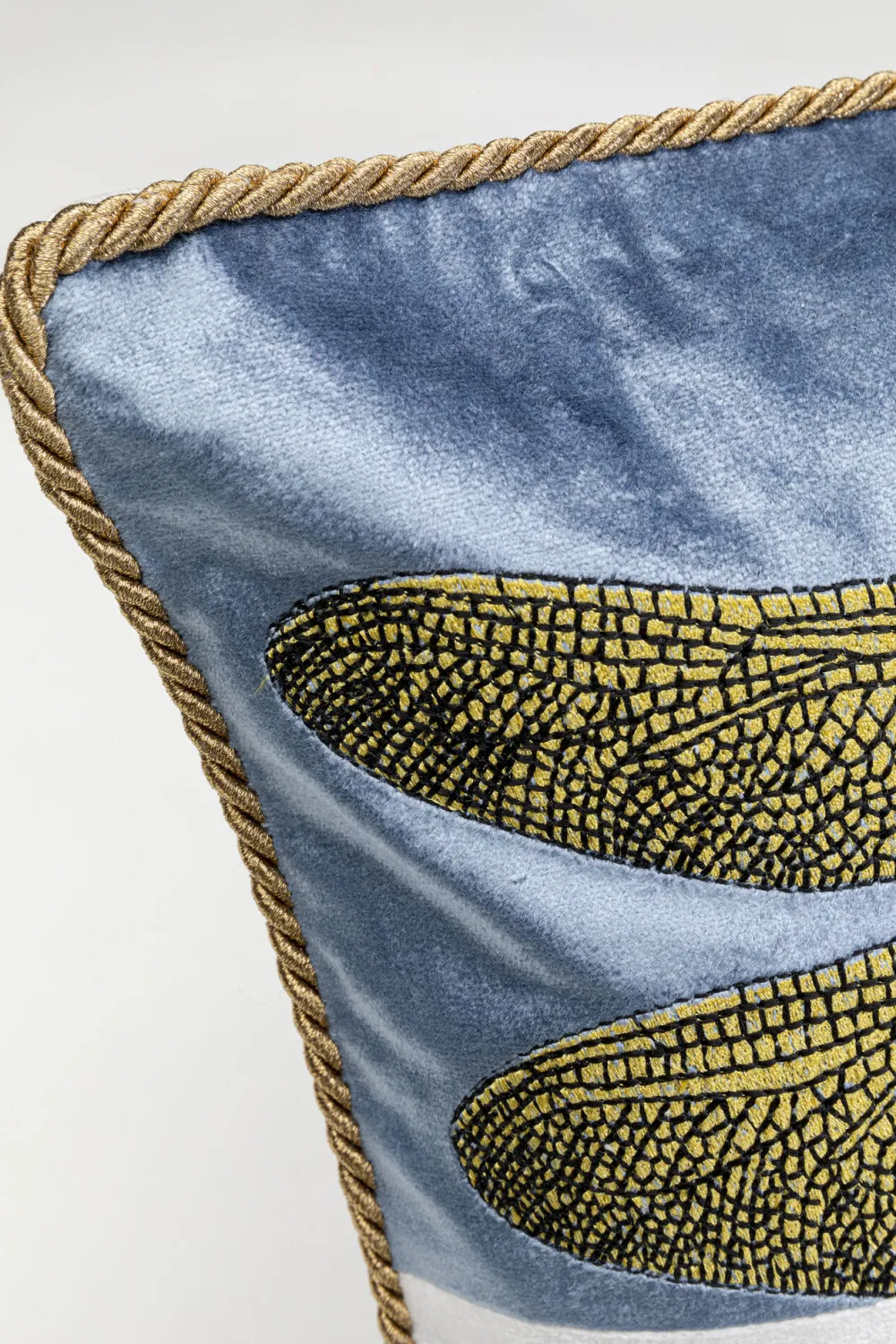 KARE Design Sisustustyynyt*Glitter Dragonfly Sudenkorento Tyyny, Valkoinen 50x30cm