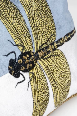 KARE Design Sisustustyynyt*Glitter Dragonfly Sudenkorento Tyyny, Valkoinen 50x30cm