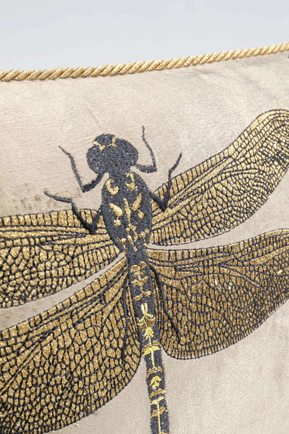 KARE Design Sisustustyynyt*Glitter Dragonfly Sudenkorento Tyyny, Ruskea 50x30cm