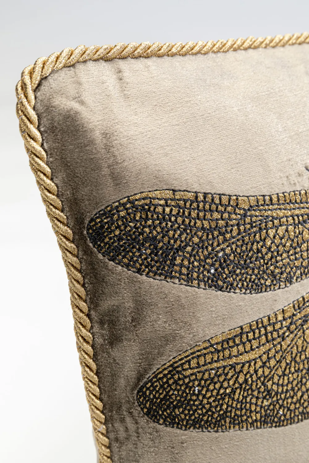 KARE Design Sisustustyynyt*Glitter Dragonfly Sudenkorento Tyyny, Ruskea 50x30cm