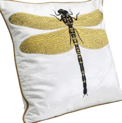 KARE Design Sisustustyynyt*Glitter Dragonfly Sudenkorento Tyyny, Valkoinen 40x40cm