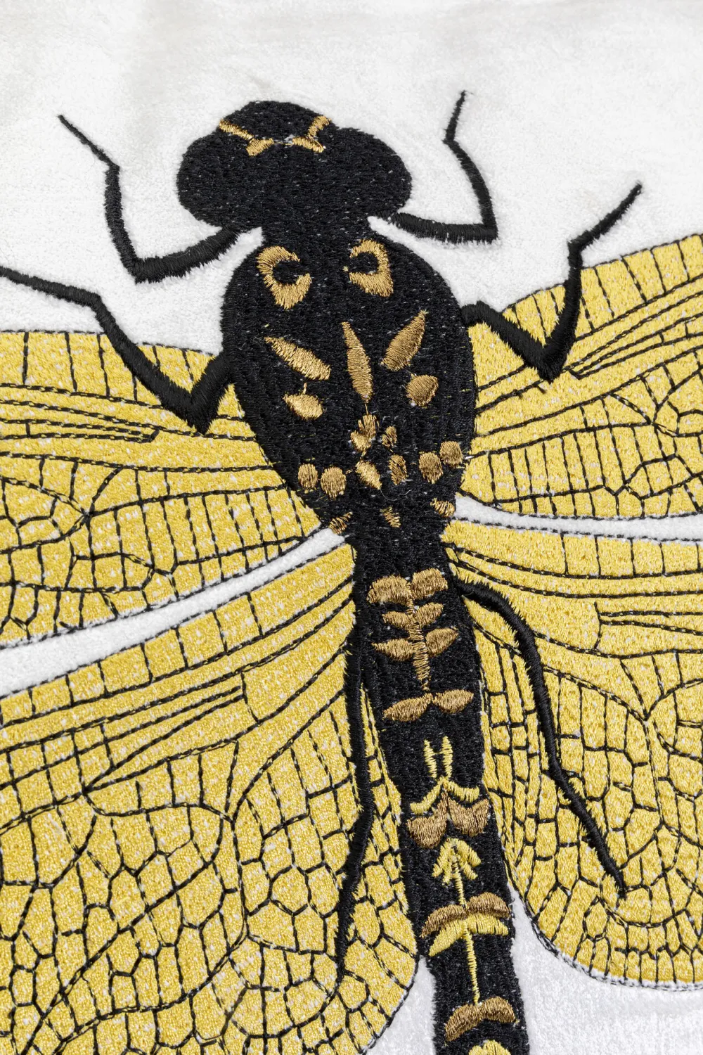 KARE Design Sisustustyynyt*Glitter Dragonfly Sudenkorento Tyyny, Valkoinen 40x40cm