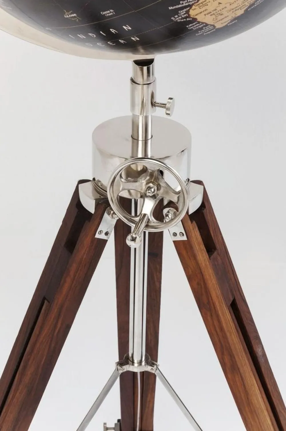 KARE Design Jalalliset Koriste-Esineet*Globe Earth Deko Maapallo Koriste-esine, Musta