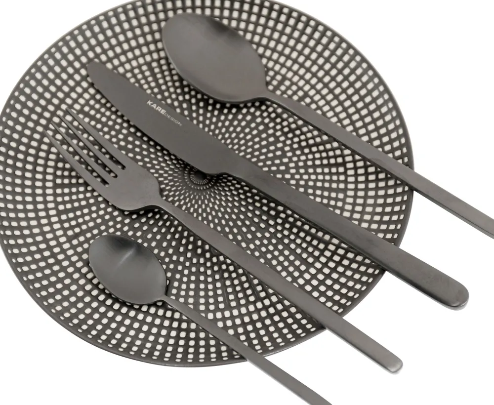 KARE Design Keittiö Ja Astiat*Gloria Aterimet Matta Musta (16/osaa)