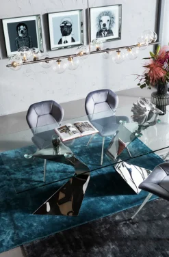 KARE Design Pöydät*Gloria Pöytä, Kromi 100x200cm