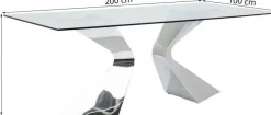 KARE Design Pöydät*Gloria Pöytä, Kromi 100x200cm