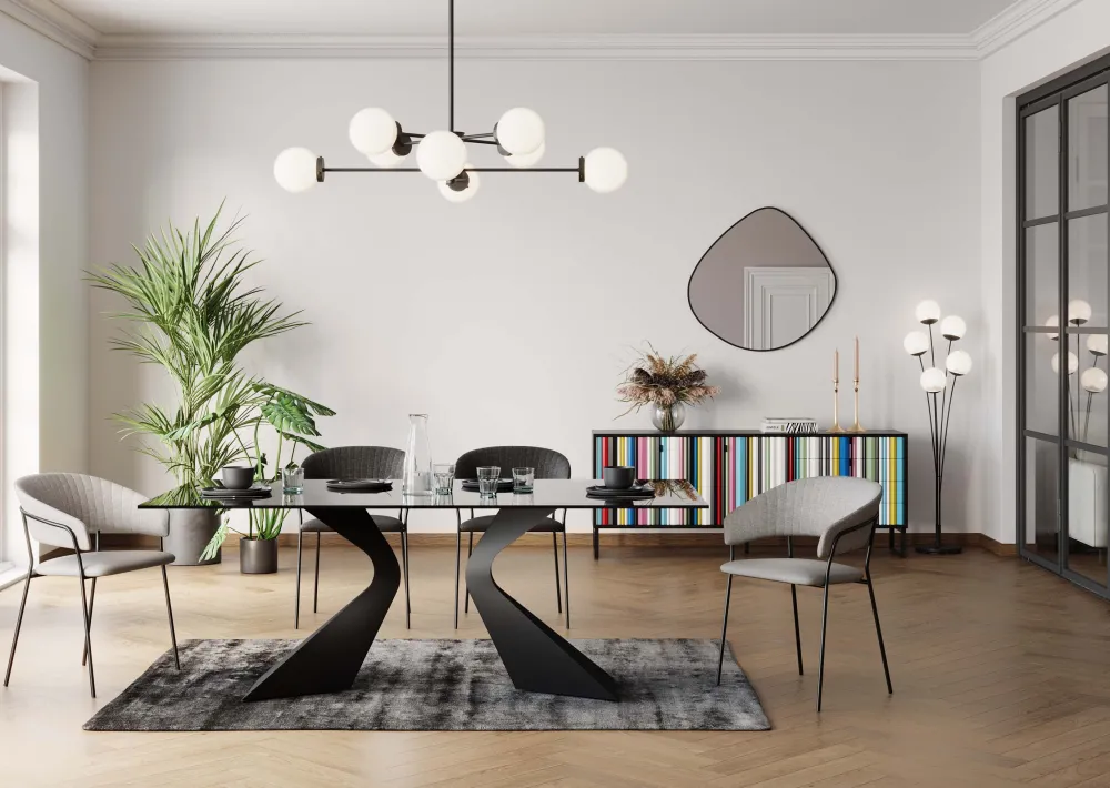 KARE Design Pöydät*Gloria Pöytä, Musta 200x100cm