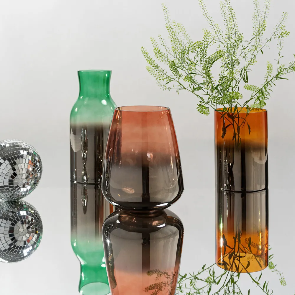 KARE Design Maljakot|Olohuone*Glow Red Maljakko, Punainen 23cm