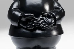 KARE Design Koriste-Esineet*Gnome Standing Tonttu Koriste-esine, Musta/kulta 30cm